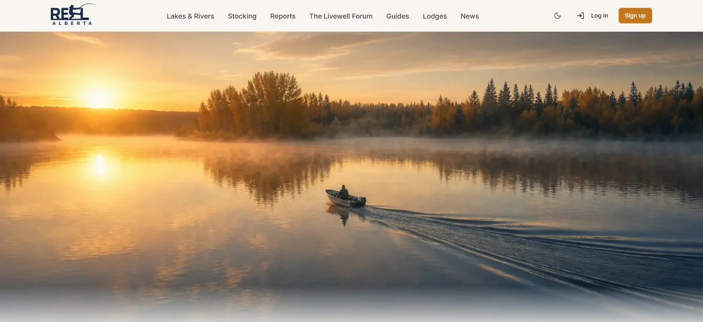 Screenshot of Reel Alberta, a live directory website built by Golden Harvest Web Design & Business Solutions